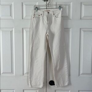 Levi’s Wedgie Straight White Jeans